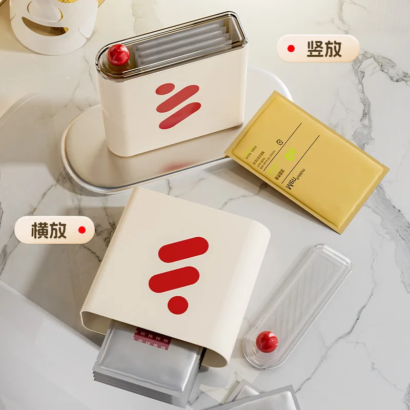 2025 جديد قناع الوجه صندوق تخزين سطح المكتب قناع الوجه تخزين الحمام منضدة الزينة الديكور صندوق قناع الوجه