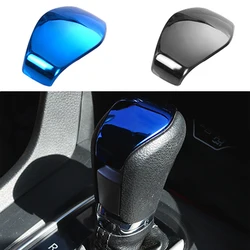 Stainless Steel Sequin Sticker Car Gear Shift Knob Protective Cover For Honda Civic 2020 2019 2018 2017 2016 Auto Accessories