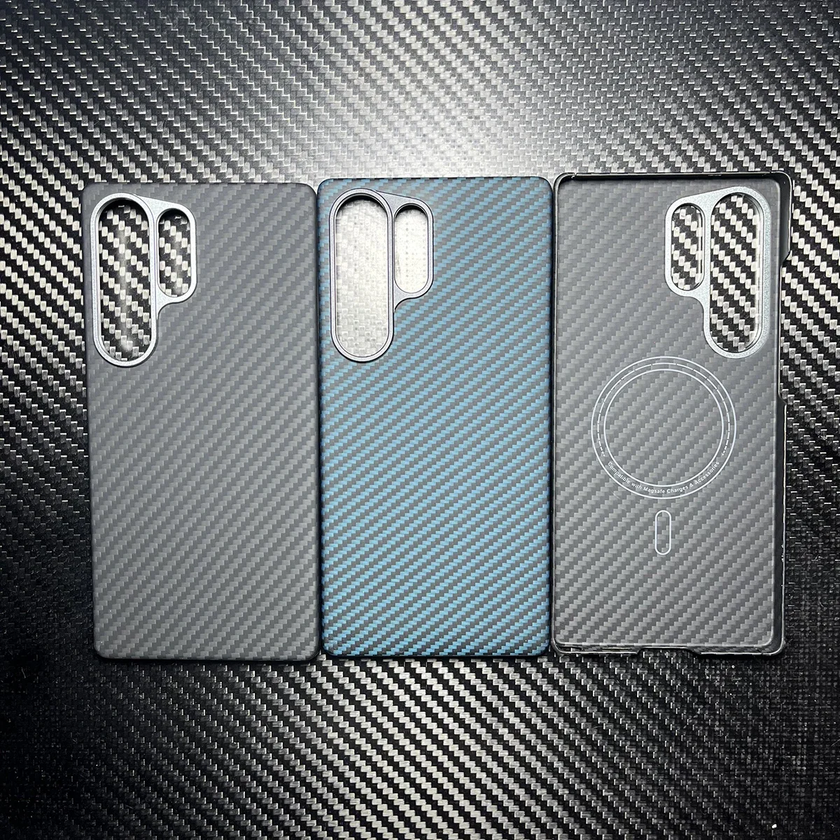 

For Magnetic Magsafe Charger for Samsung Galaxy S25 Ultra Carbon Fiber Case Thin Aramid for Galaxy S25 Ultra Carbon Hard Cover