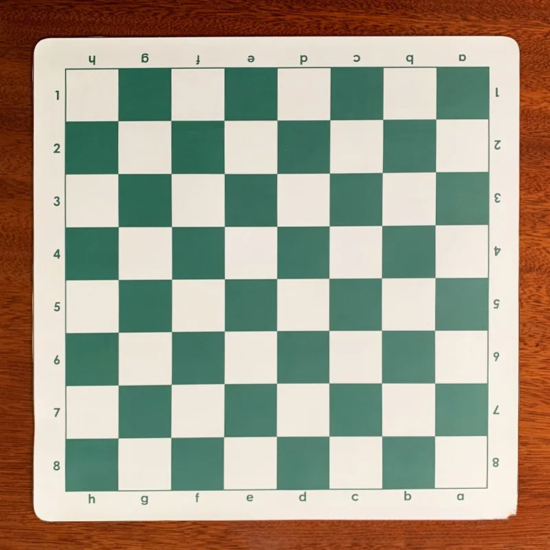 Soft Chess Board Leather Cloth Chess Board, Foldable and Portable Children's Student Leather Chess Board, 64 Grid Small, Medium