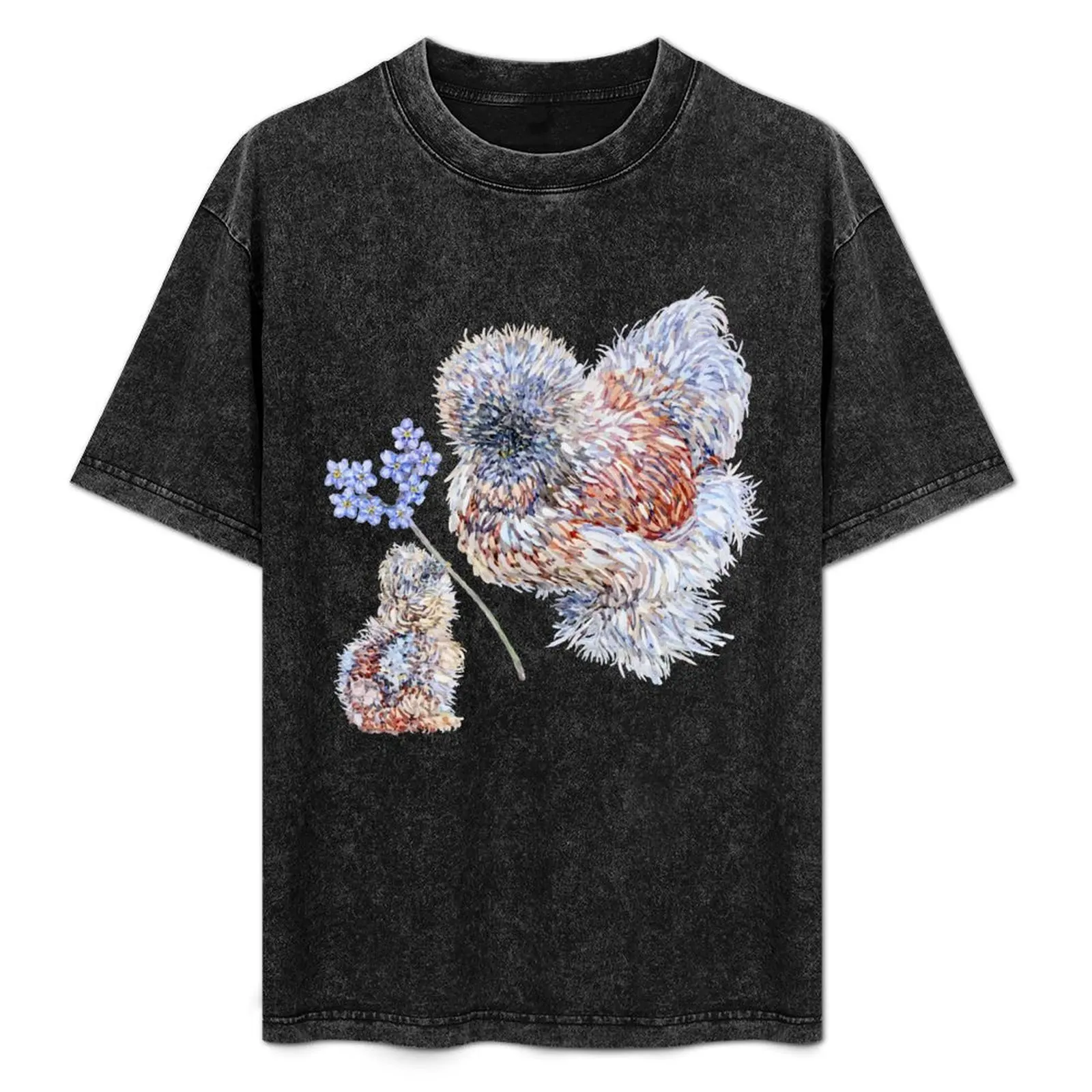 Silkie Chicken Mom Day - Forget-me-not T-Shirt Utility Work Short Sleeve Top