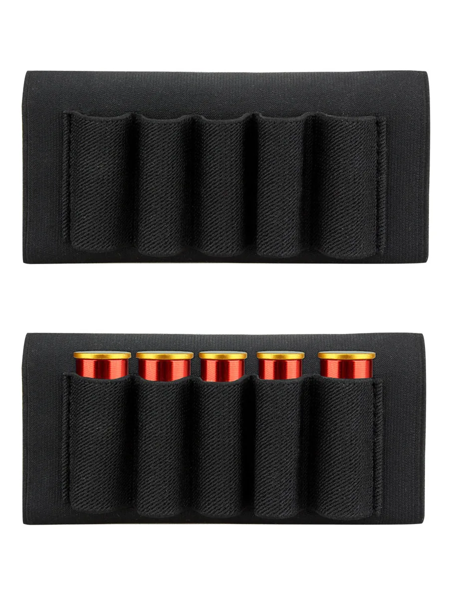 Kosibate 5/8/14 Rounds Shotgun Buttstock Pouch Shell Holder Bullet Gun Accessory Hunting  Gear