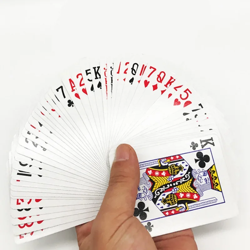 TTAED Poker Card K Card Waterproof Colorful Poker Game Deck Sports Bridge Table Single-player Game Point Value