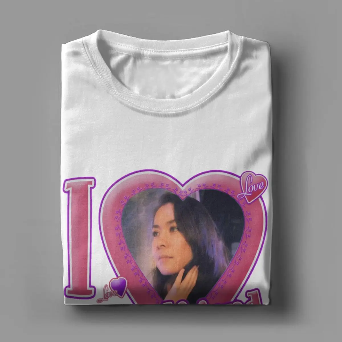 Men\'s T-Shirts I Love My Girlfriend Mitski Funny 100% Cotton Tees Short Sleeve T Shirts Round Collar Clothing Summer