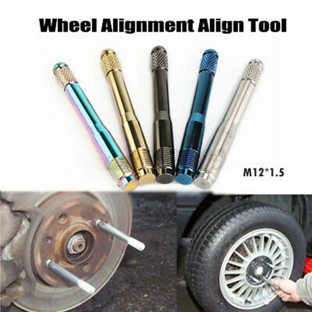 M12x1.5 Wheel Lug Bolt Hanger Alignment Pin Guide Tool For Mercedes Wheel Spacer Alignment Stud Tool