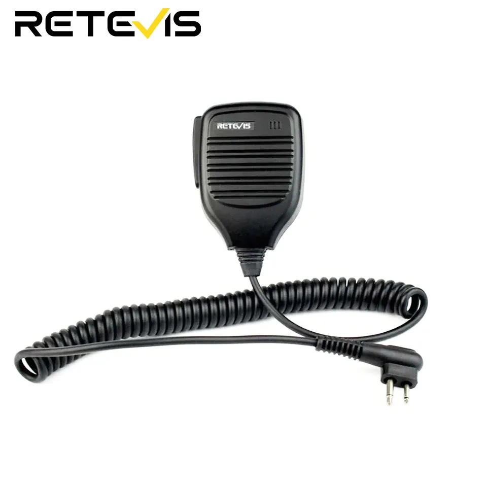 Retevis R-321 2Pin PTT Speaker Microphone For Motorola GP68 GP300 DEP450 EP450 For HYT TC-500 TC-610 Walkie Talkie Accessories