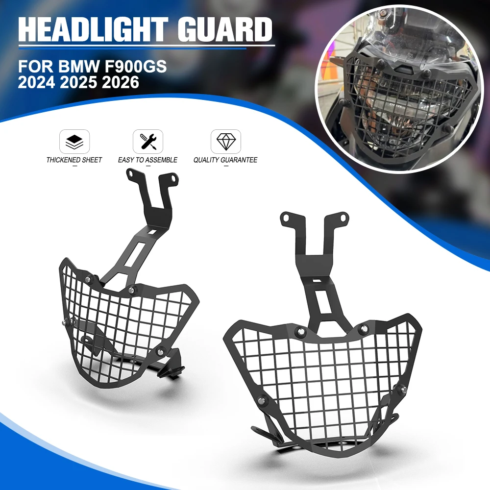 

Motorcycle Headlight Protector Grille Guard Cover For BMW F900GS F 900GS F900 GS 2024 2025 2026 New Grill Head Lamp Protection