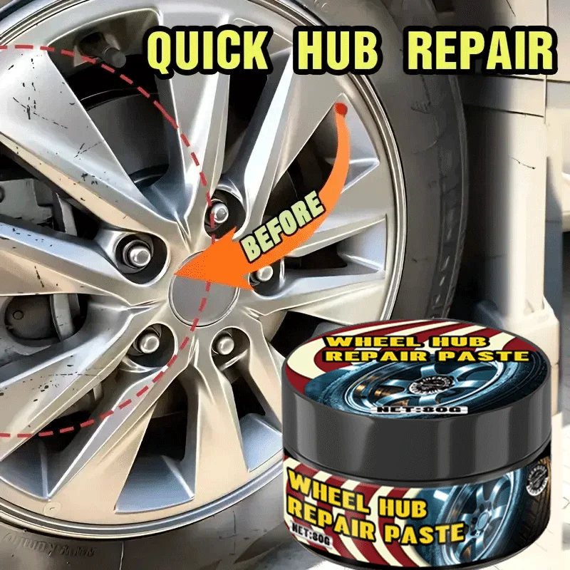 1 Piece Universal Wheel Repair Set - Alloy Rim Scratch Polishing Paste, Car Wheel Care Polishing Cream, Alloy Spoke Scratch Repa
