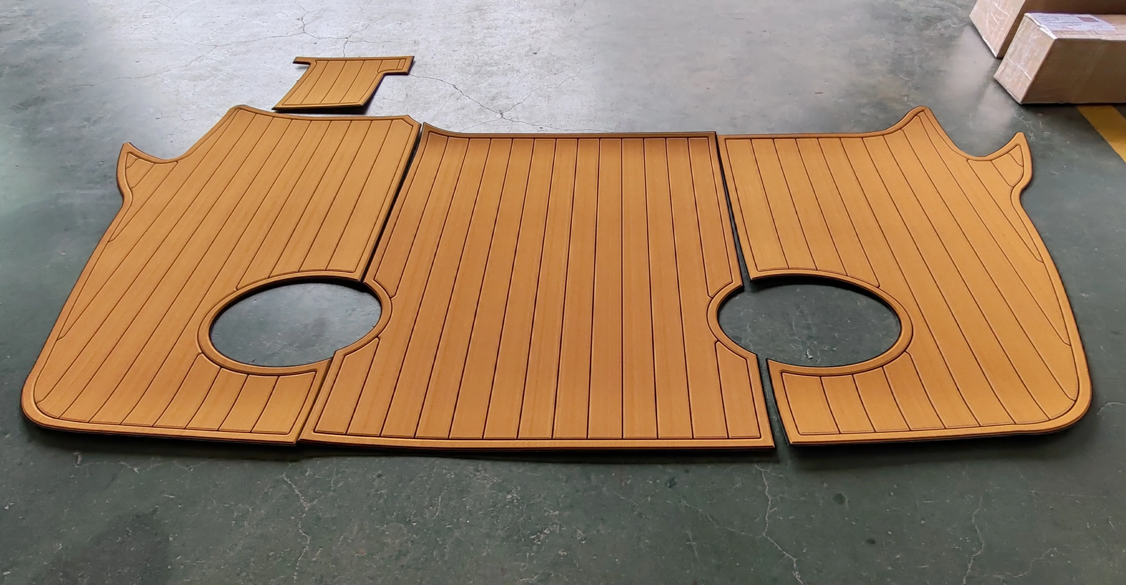 For 2002-2003 Bayliner 3055 Ciera 1/4" 6mm EVA foam Non-Slip PVC Teak Decking marine Mat aqua gatorstep carpet Marine Floor