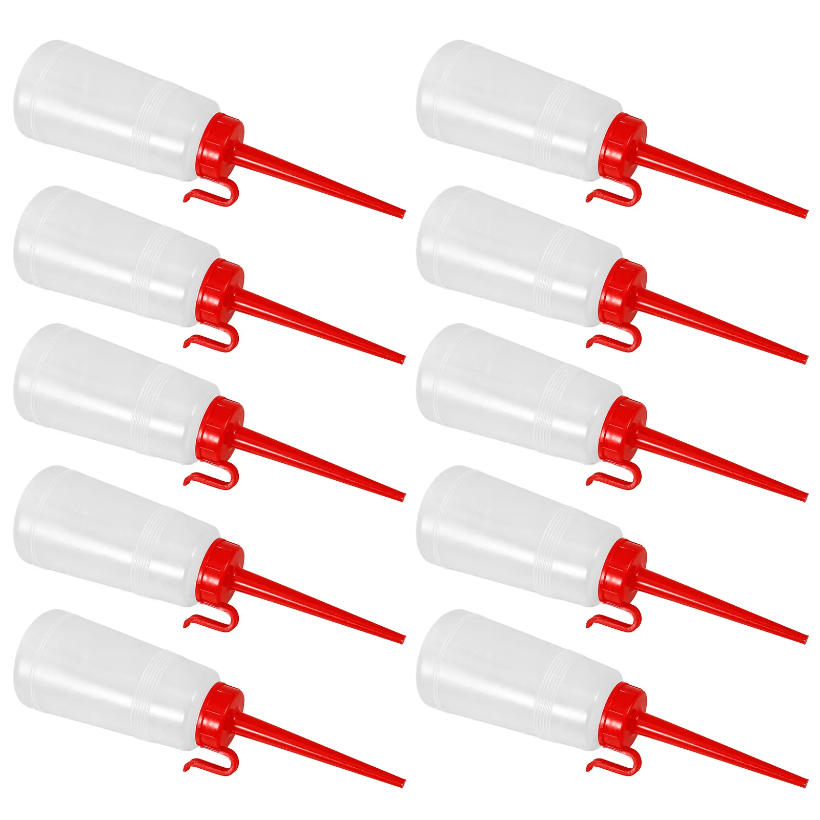 

10pcs Durable Anti-Drop Oil Bottle For Sewing Machine Transparent Refillable Squeeze Container For Oil Lotion Shampoo Paint