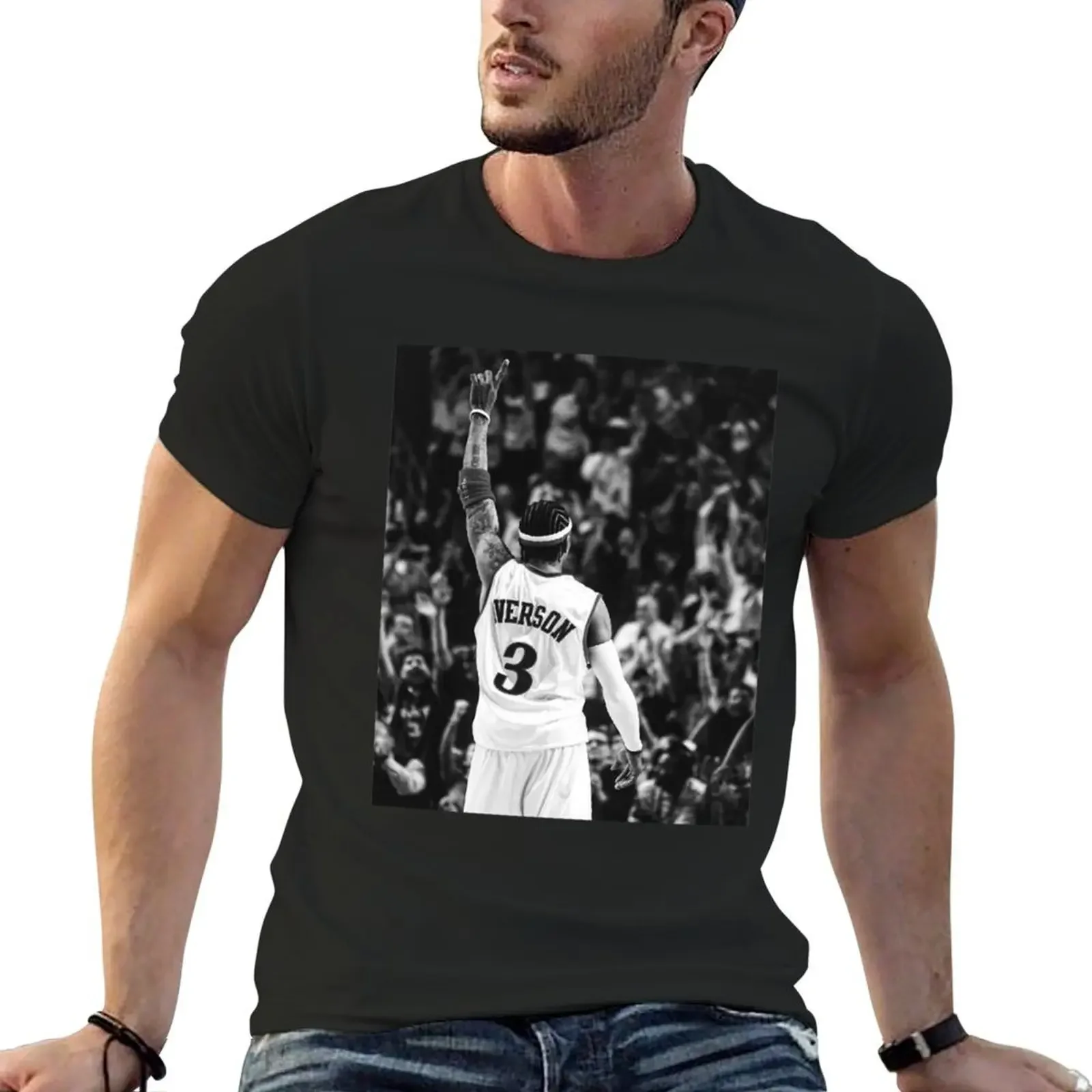 Iverson T-Shirt plus size tops anime figures rapper graphic tees plus size men clothing