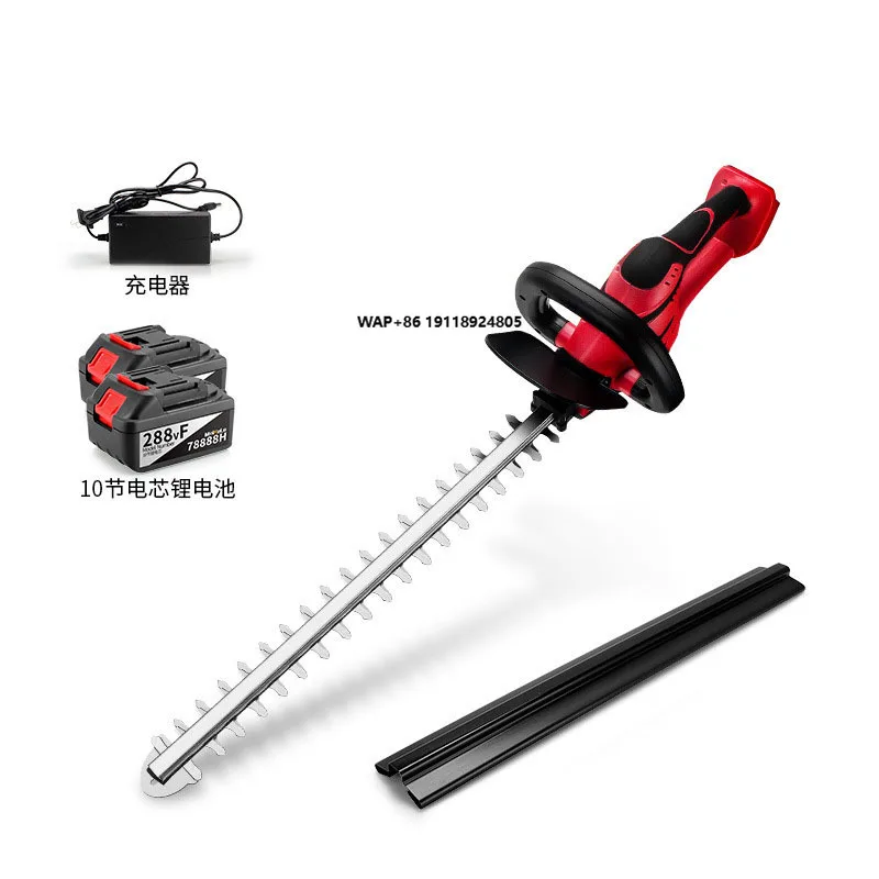 

Cordless Electric Industrial Grade DIY Dual-blade Hedge Trimmer Garden Trimmer Tea Tree Pruning Saw Lawn Mower