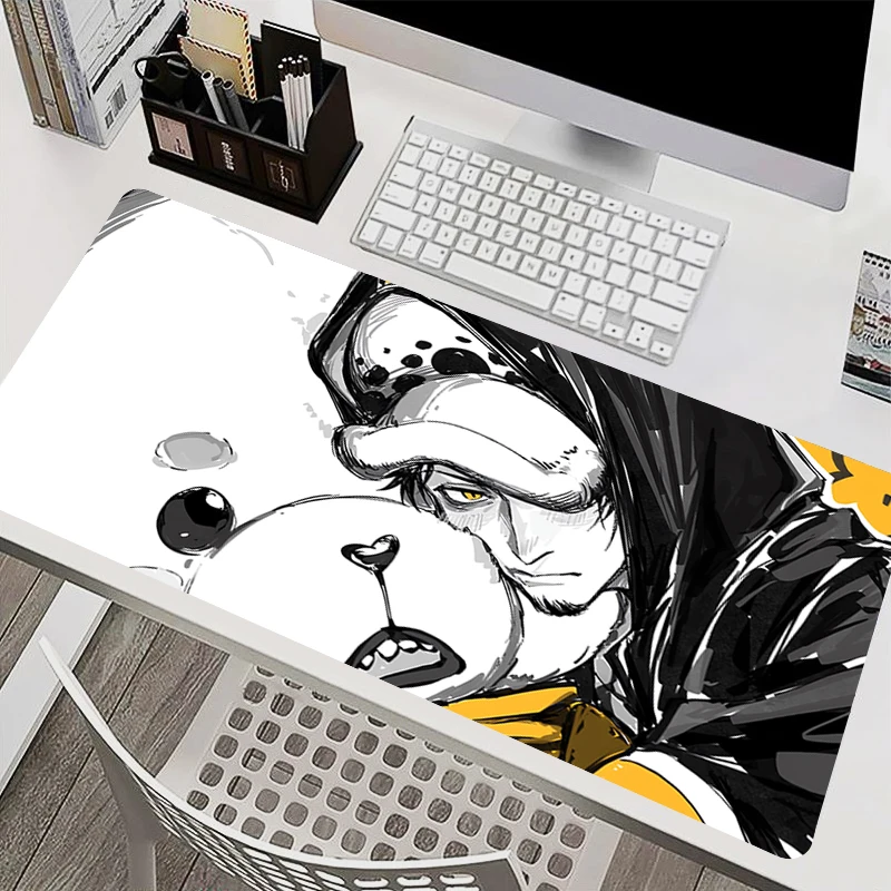Tapis de souris pour ordinateur portable, armoire de bureau, clavier, PC, grand tapis de bureau, une pièce, Trafalgar Law HD, tapis de souris antidérapant en caoutchouc étendu