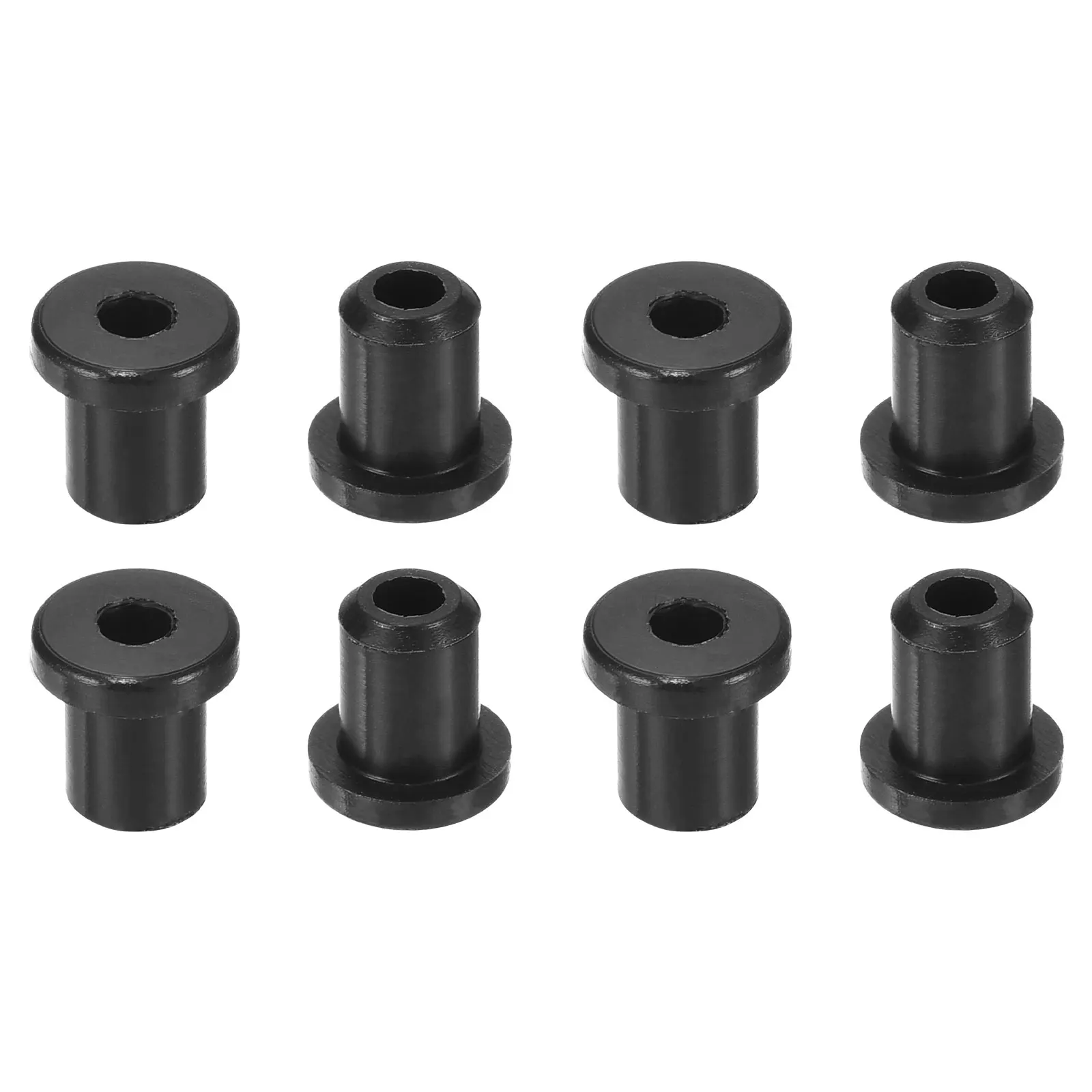 Uxcell 8-46Pc Rubber Grommets 5-16mm Drill Hole 3-10mm ID Hole Top Hat Grommet Black Silicone Rubber Hole Plug Gasket for Wiring