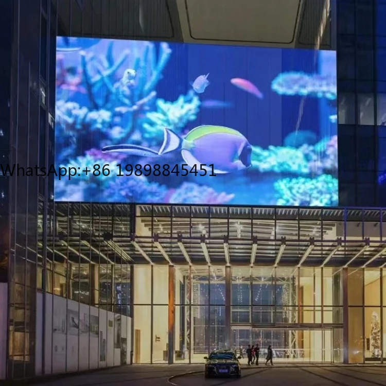 P3.9-7.8 High Brightness Transparent LED Screen Display Clear Glass Window LED Transparent Video Wall Flexible Panel LED Screen