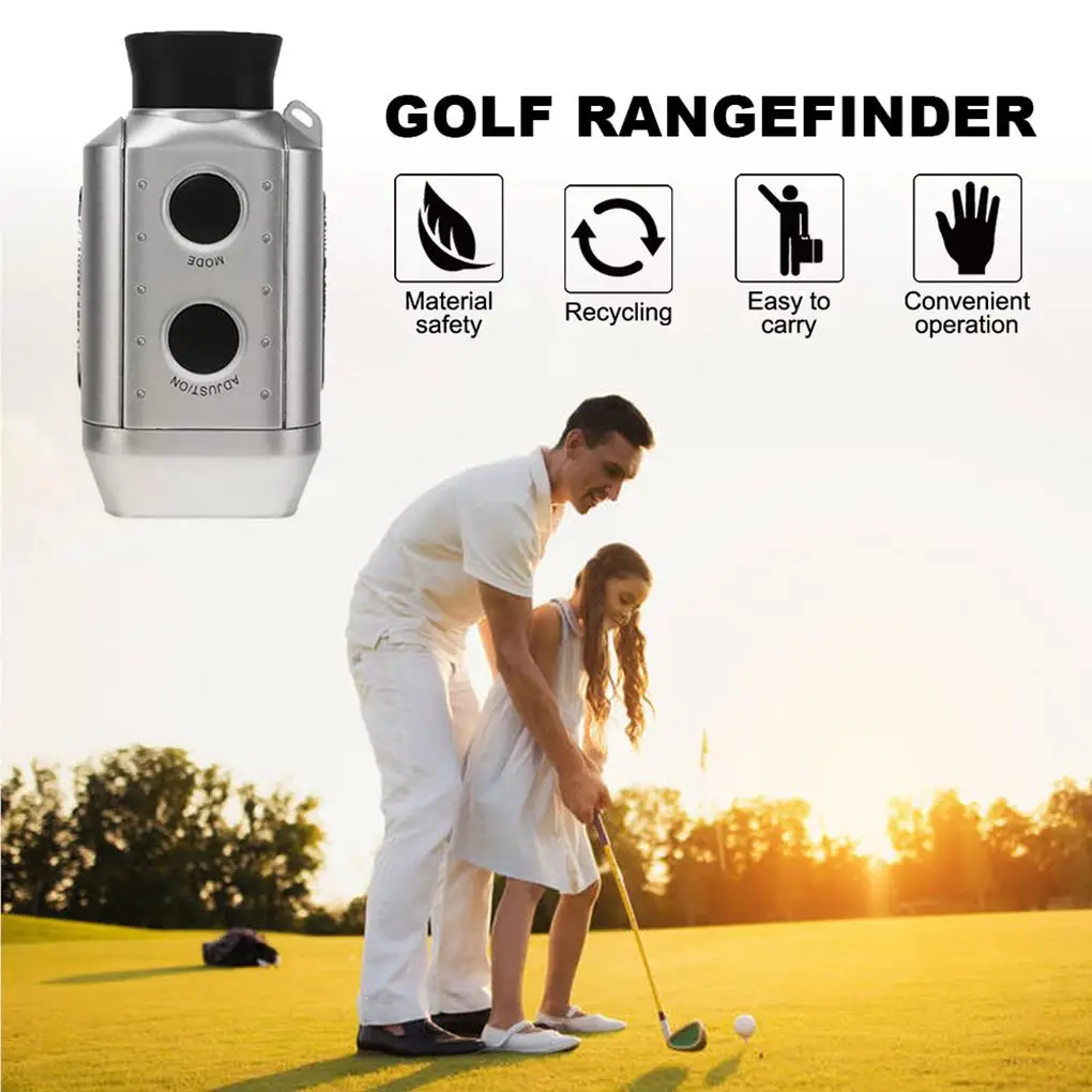 Golf Rangefinder 7x18 Digital Pocket Optic Telescope Range Finder Golf Scope Yards Meter Measure