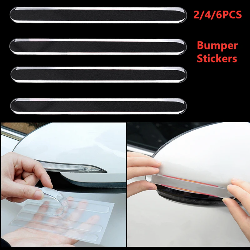 Transparent Anti Scratch Protection Strips Car Door Edge Anti-collision Protector Rearview Mirror Sticker Bumper Scuff Plate Bar