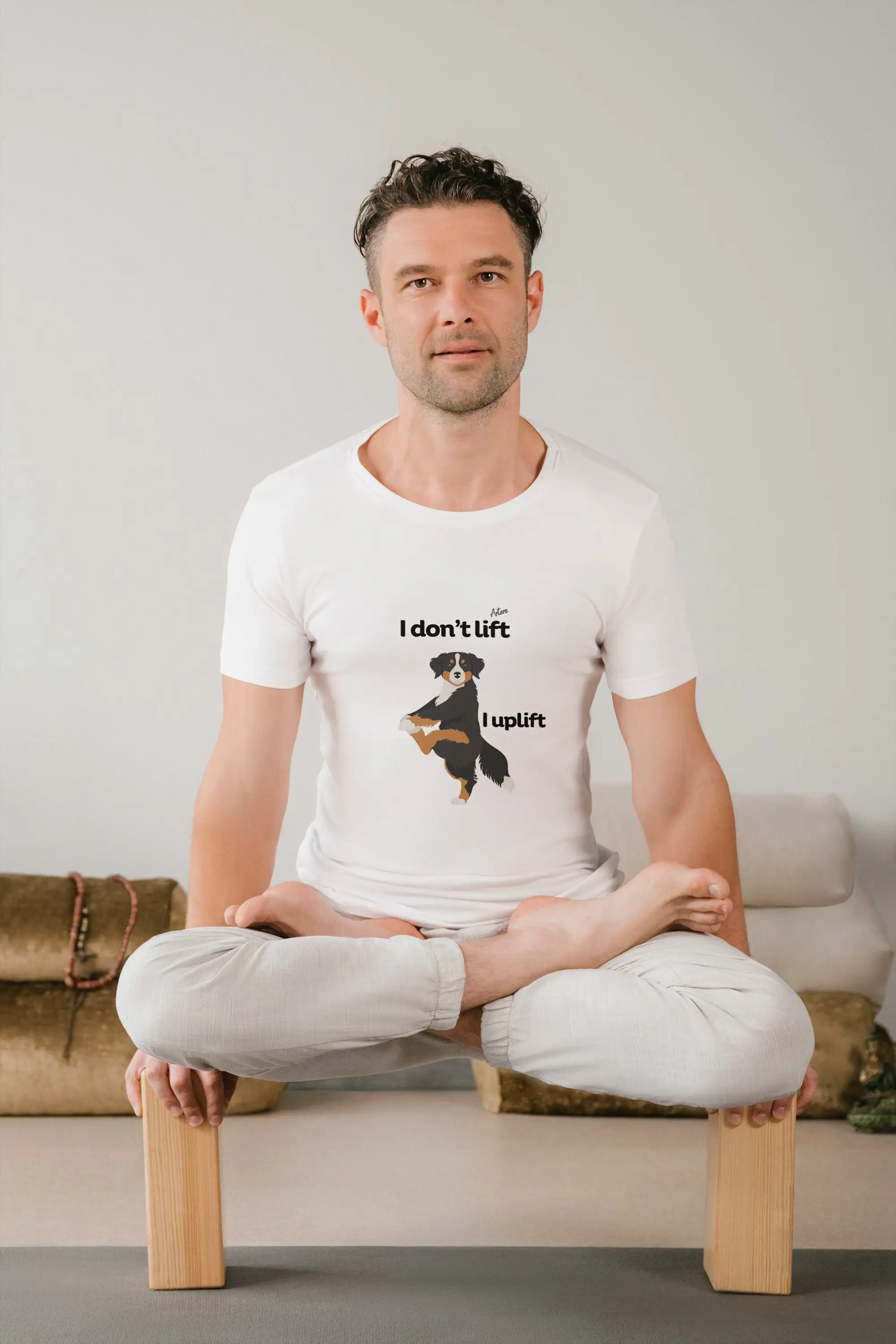 

Рубашка I Don t Lift UplifT Рубашки для йоги Любители собак для ее него