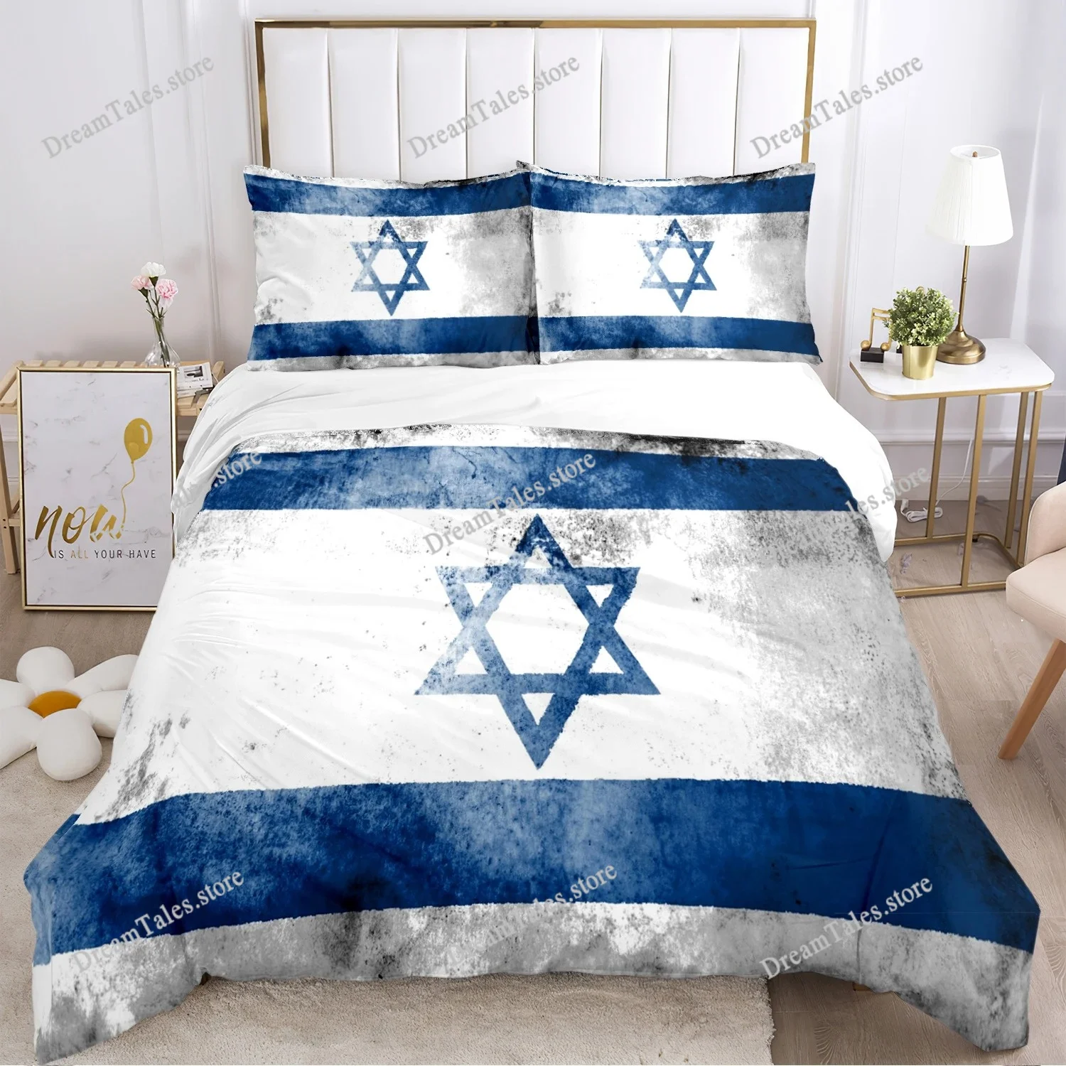 

US UK National Flag Digital Polyest Duvet Cover Bedding Sets Soft Quilt Cover and Pillowcases for Teens Single Double Queen King