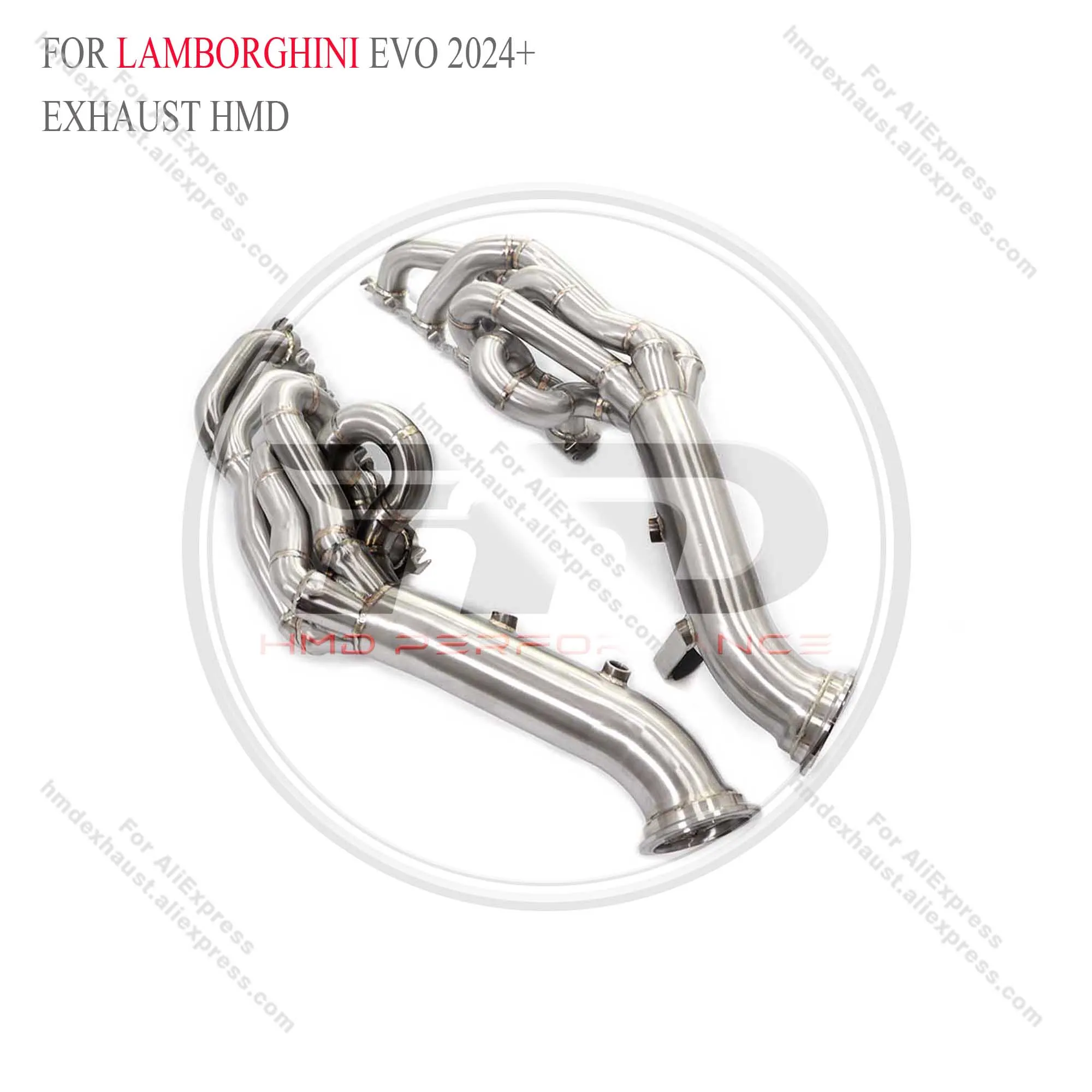 HMD Exhaust System Performance Headers for Lamborghini Evo 2024+  Without  Heat Shield