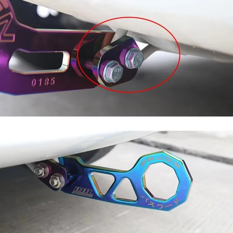 Zza для подходящего крюка для прицепа JDM Swift Suzuki Honda Fit GK5, модифицированный задний бампер автомобиля, задний буксировочный крюк