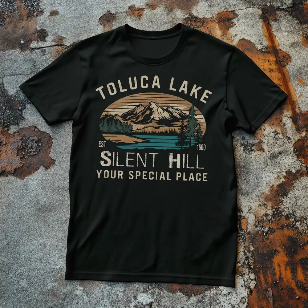 Toluca Lake Silent Hill 2 Restless Dreams T-Shirt Gaming Horror Fan Gift Unisex Y2KLoose Pullovers Funny Fall T-shirt Streetwear