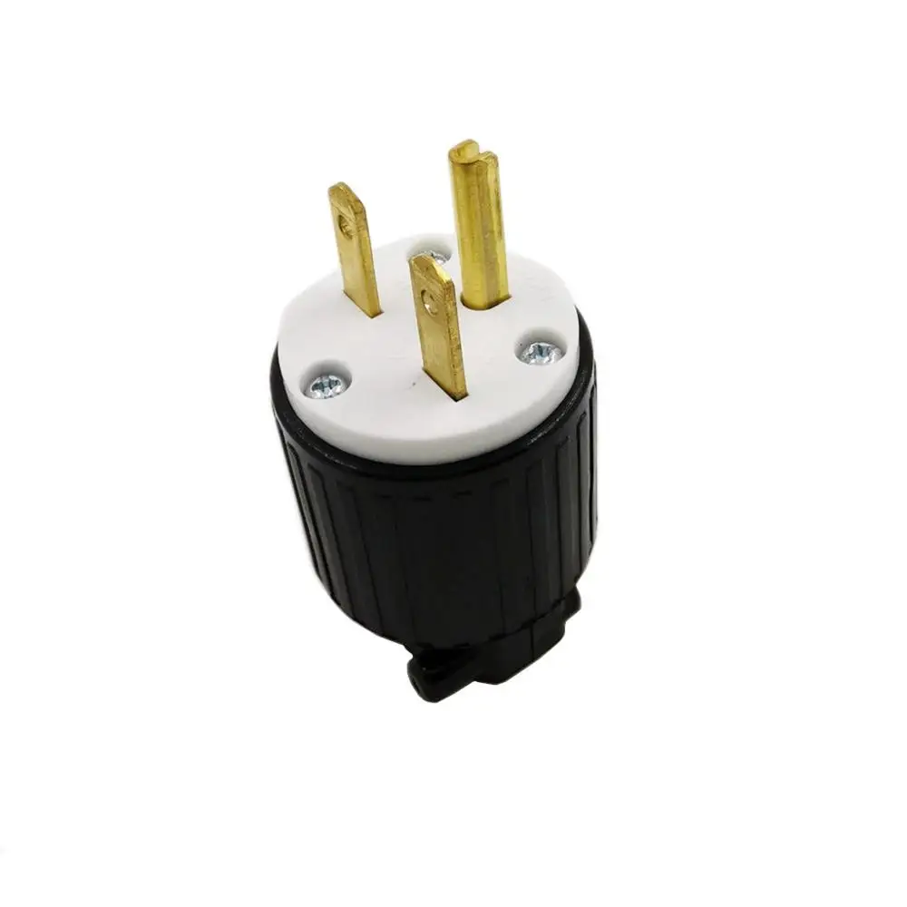 US Industrial Connector American Nema 6-15P Male Plug 6-15R Female Socket Self-wiring Connector For Power Cord 15A 250V