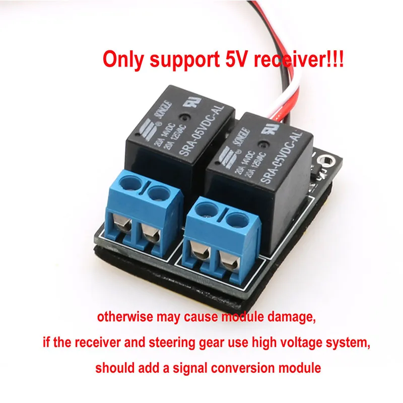 Interruptor de relé PWM 2 en 1, módulo de encendido y apagado electrónico de luz de Control remoto para modelo de Avión RC, Dron, receptor de 5V,