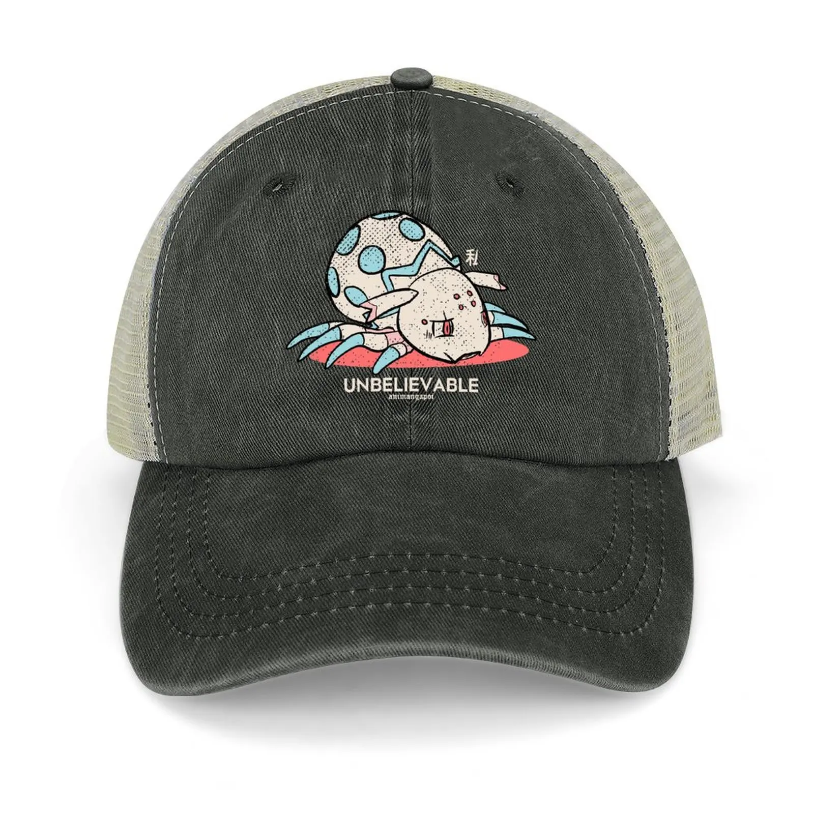 

Kumo desu ga nani ka So I'm a spider so what  Unbelievable kawaii kumoko in little fat spider form distressed vint Baseball Cap