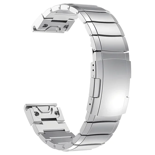Imagen 2 del producto Correa de titanio QuickFit de 26mm y 22mm para Garmin Fenix 8 E 47mm 51mm 7 7X 6 6X 5 5X Plus/Epix Pro/Tactix/MARQ, correa de reloj de Metal