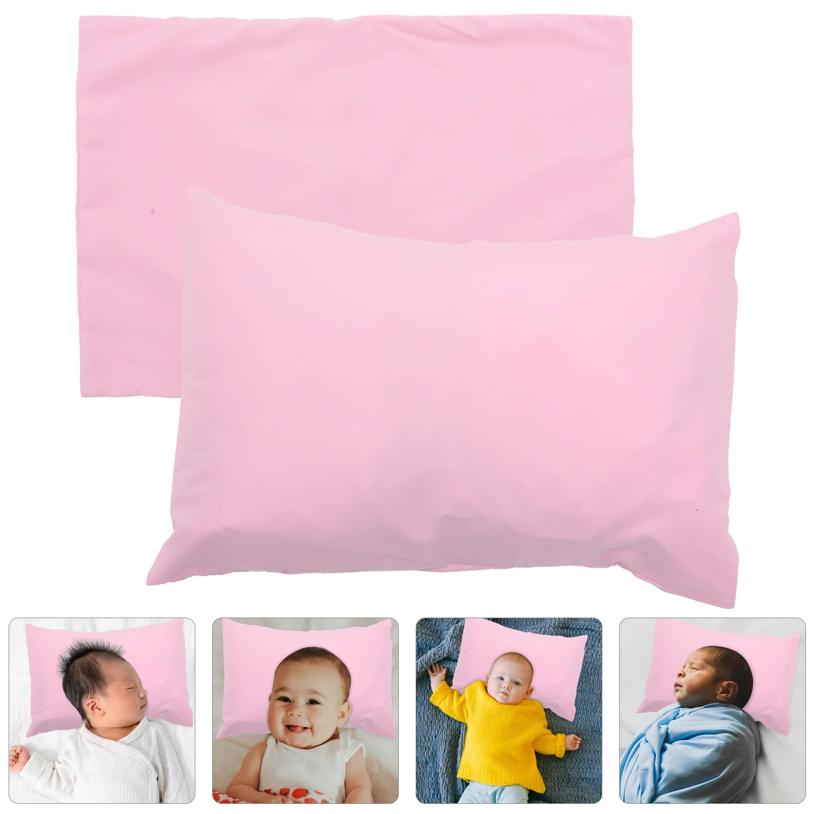 

2 pcs Toddler Pillow Cover Kids Travel Pillowcase Children's Pillow Cases Envelope Closure Compact Lightweight Portable Easy