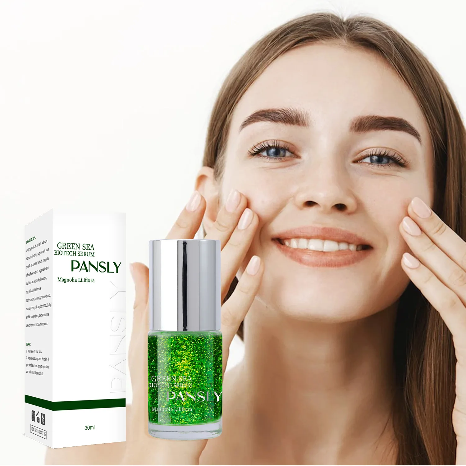 Green Sea Face Essence للعناية بالبشرة، يشد البشرة ويقلل الخطوط الدقيقة والتجاعيد، مناسب لجميع أنواع البشرة، 30 مل