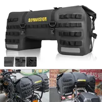 Waterproof Motorcycle Rear Seat Bag Travel Luggage Bag 20L  80L 100L Motorcycle Powersports Tail Bag Panniers Riding Helmet Bag