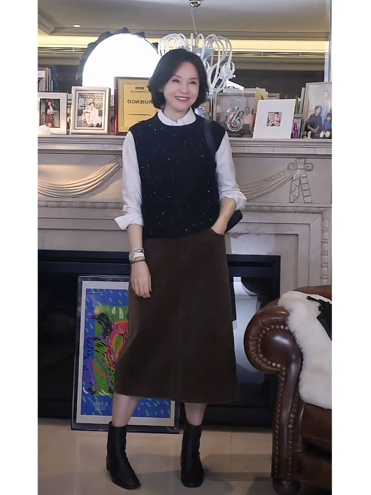 

Вязаный шерстяной жилет с бриллиантовой текстурой Silver Tead, прямого кроя, женский, модный, бренд RuienCo I Am Capricorn