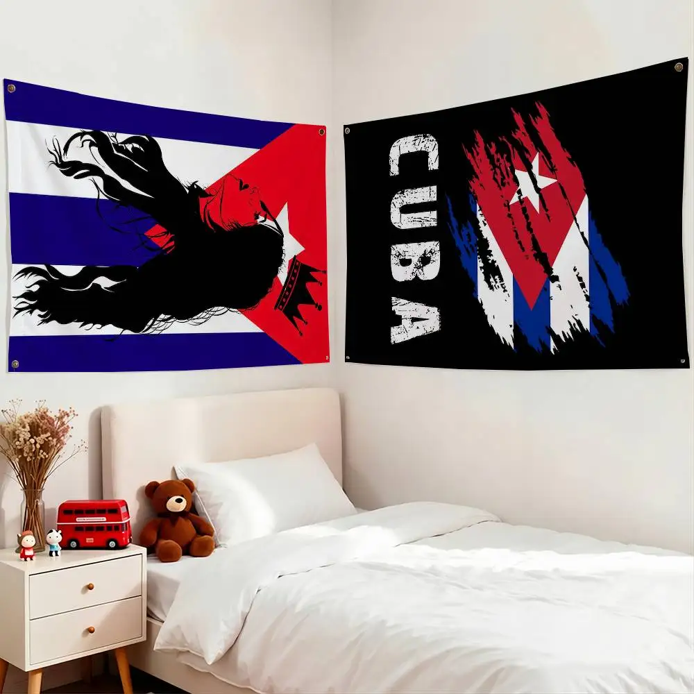 Flag Cuba Flags for Bedrooms Home Decor Items Outdoor Decors Garage Decoration Flaga