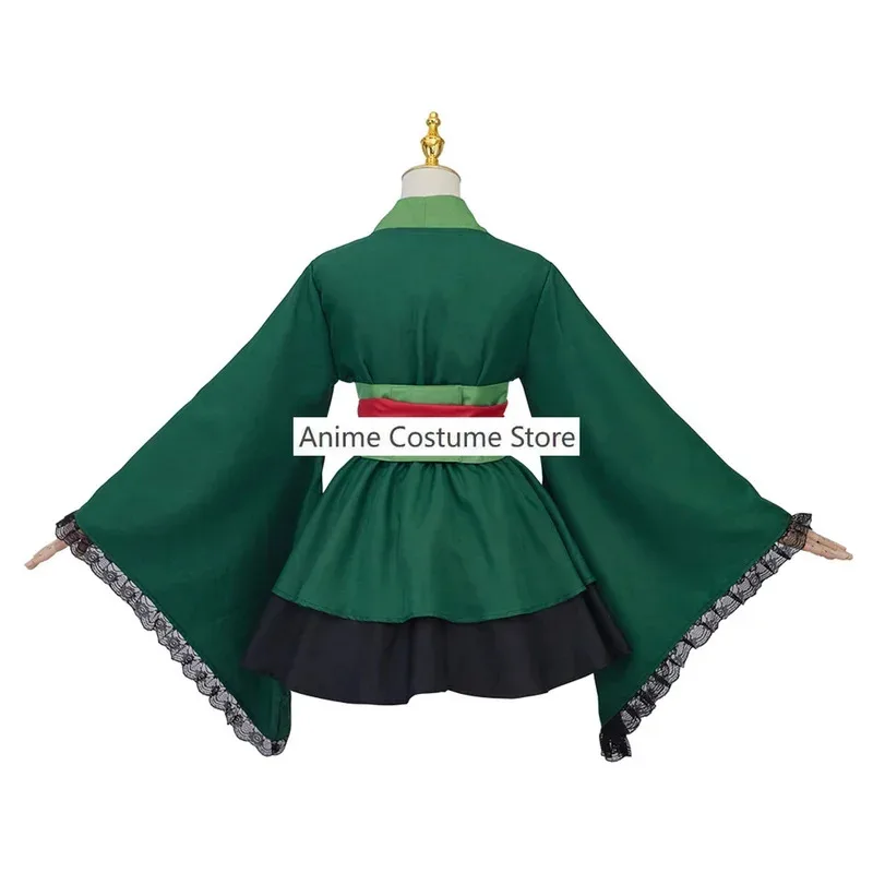 Anime Roronoa Zoro Cosplay Costume Wano Kuni Country Two Years Later Doujin Wig Dress Lolita Woman Sexy Kawaii Party Suit
