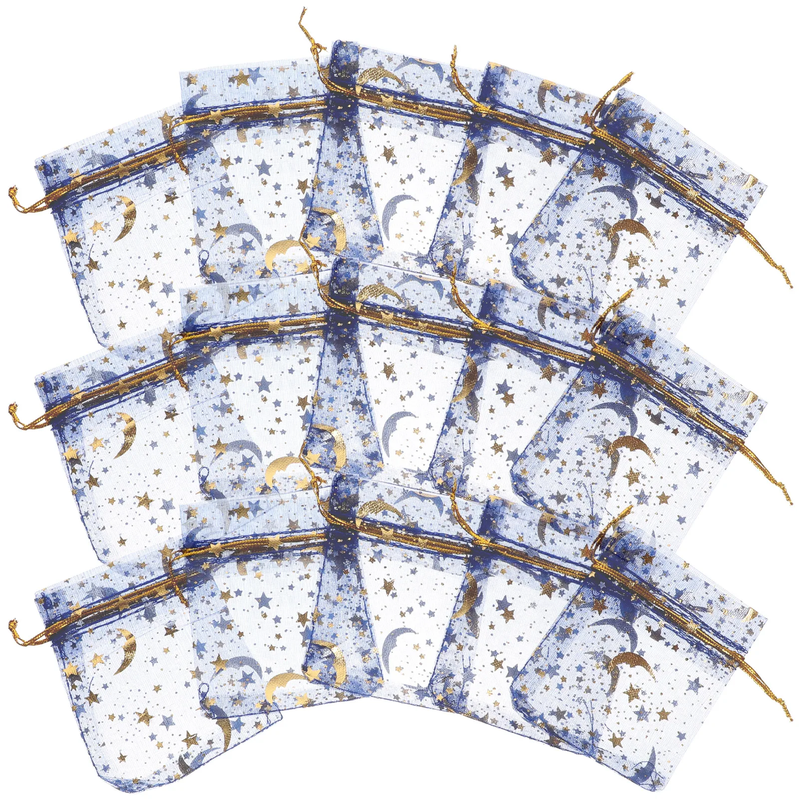 

100 Pcs Candy Bag Mesh Mini Drawstring Bags Jewelry Packaging Wedding Favor Small Party Organza Sheer