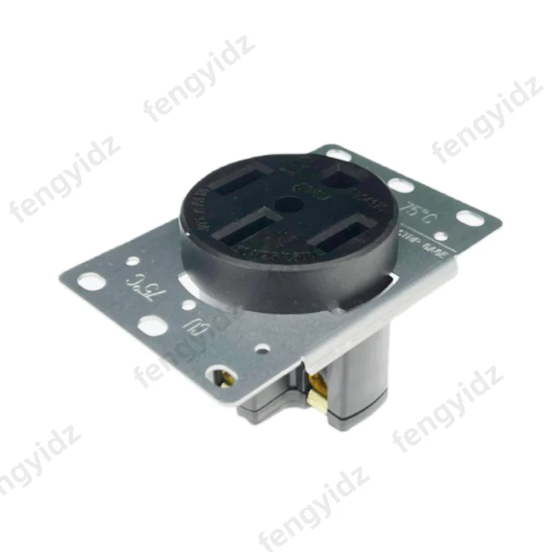 American 250V 50A 4 hole NEMA 14-50R US Generator outlet Anti-off industry power socket plug inline wire connector