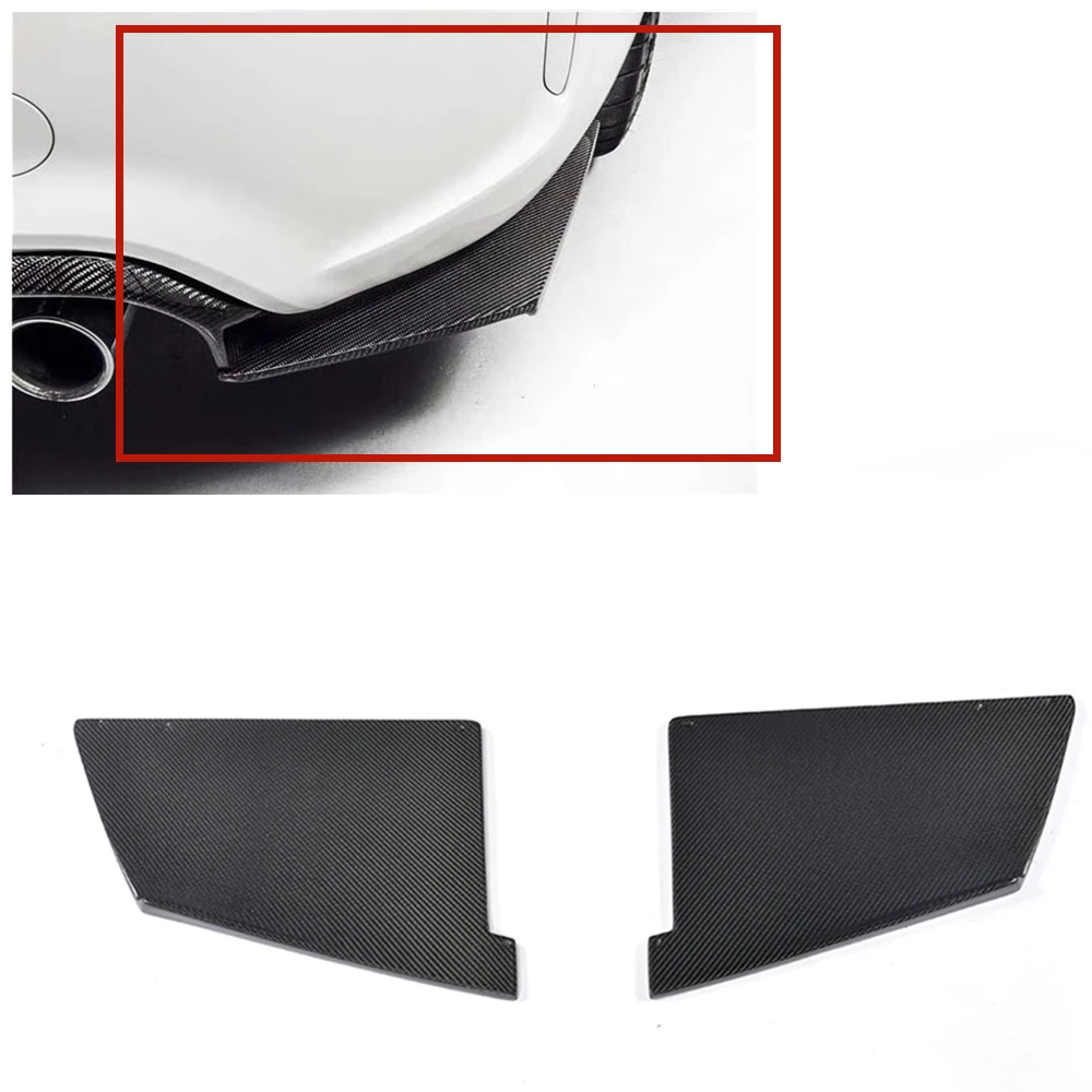 

Car Rear Bumper Side Corner Cover Guard Plate Splitter Spoiler Lip Trim For BMW F87 M2 2016 2017 2018 2019 2020 2021 2022