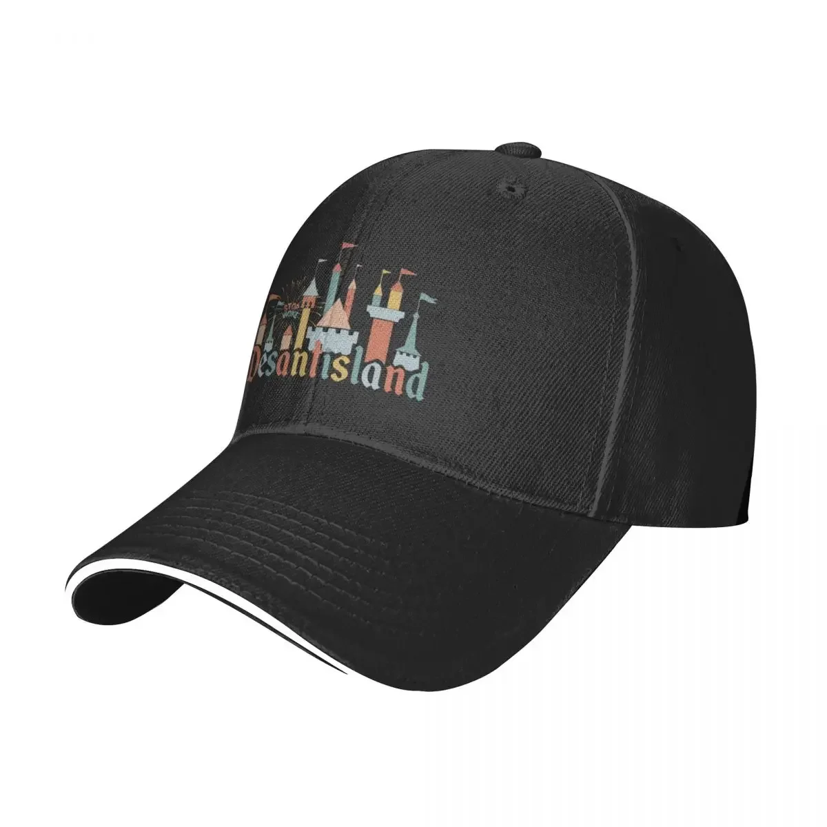 DeSantisland Funny Anti Woke Corporation Theme Park Baseball Cap Anime Hat black Men Caps Women's