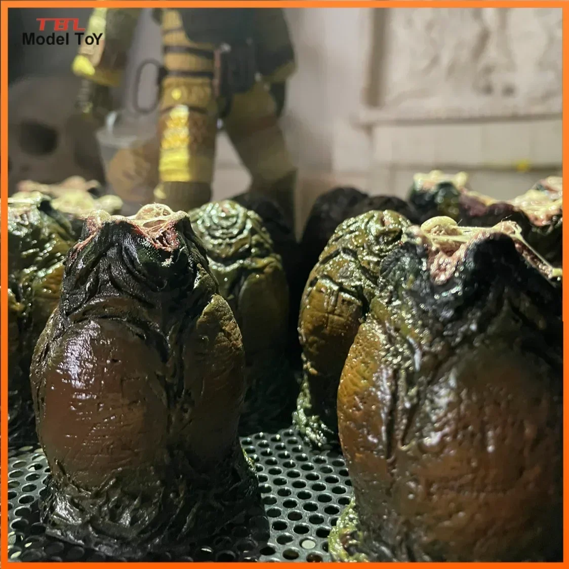 1/12 Scale Action Figures Alien Egg Predalien Covenant Solid Resin Fit for 6in Doll Scene Accessory 7.5cm