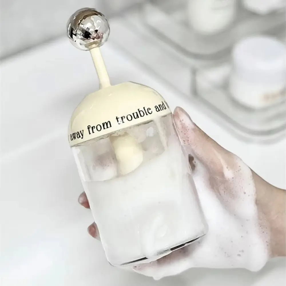 

2PCS Silicone Brush Face Wash Foam Maker Automatic Rebound Cup Deep Cleansing Facial Cleanser Bubble Making Tool