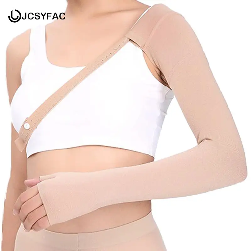 

Elastic Arm Anti Swelling Lymphedema Relief Sleeve Post Mastectomy Compression Sleeve For Women Patient Orthopedic Brace Support