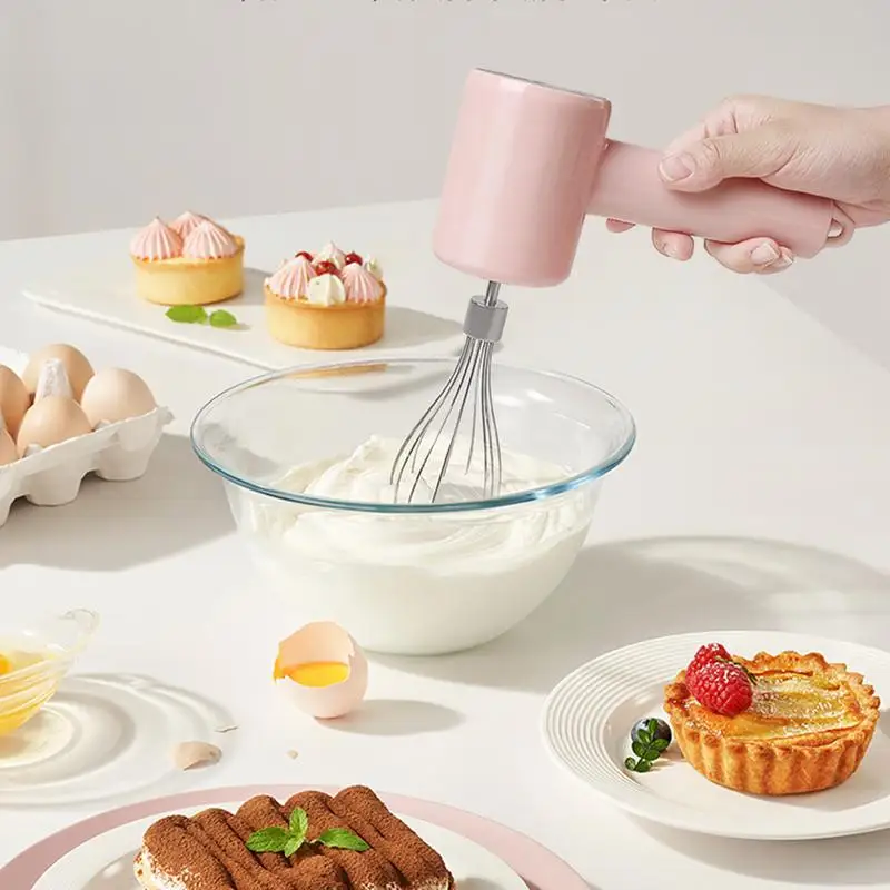 Schneebesen Schneebesen leise elektrische Schneebesen wiederauf ladbare automatische Mixer lange Akkulaufzeit Back geräte mit einstellbarer Geschwindigkeit für