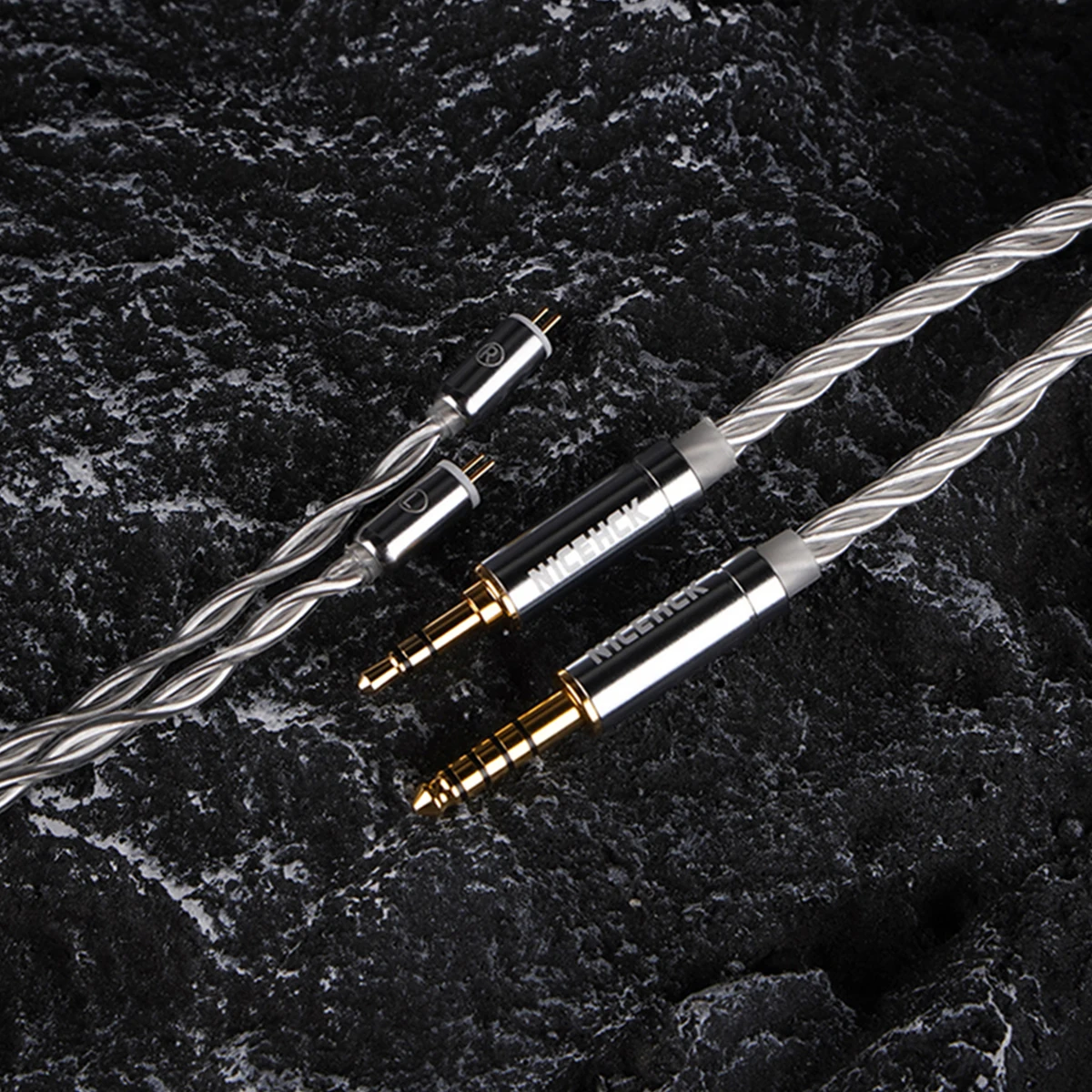 NiceHCK sHeart HiFi Audio Earphone Cable 4N OFC+4N Silver-plated OFC Mixed Wire 0.78 2Pin for IEM YDX F1 Pro NX7MK4 Nova KATO