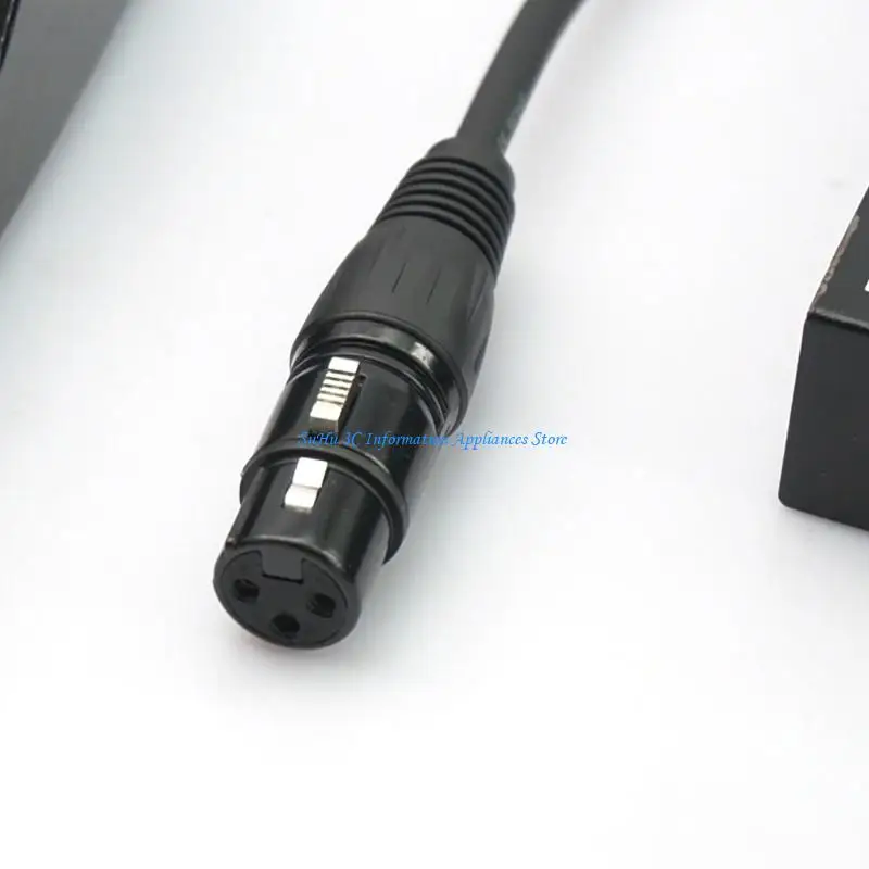  3Pin Rack Installation Cable D Type Male to Female 60cm Aluminum Foil Shielding