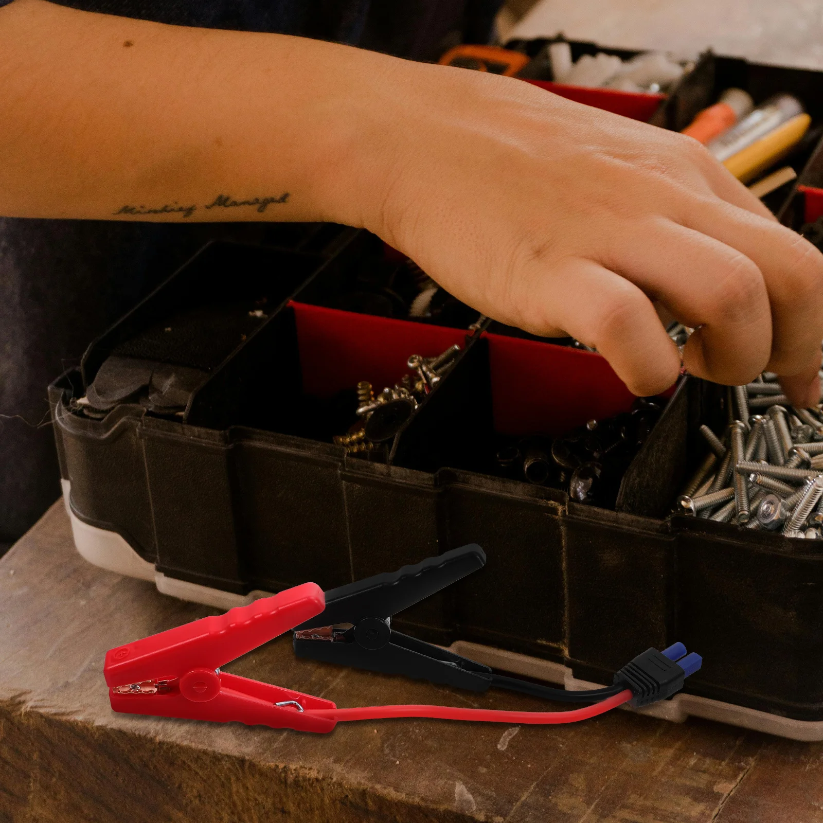 

Car Emergency Starting Wire Power Supply Clamp Portable Start Cable Clamps Automotive Emergency Starter Clamp