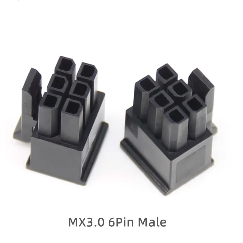 3pcs Molex 3.0mm Pitch Small 5557 Plug MX3.0 6Pin 8Pin Male Connector Housing Double Row 43025 Rubber Shell 6P 12P 16P Terminals