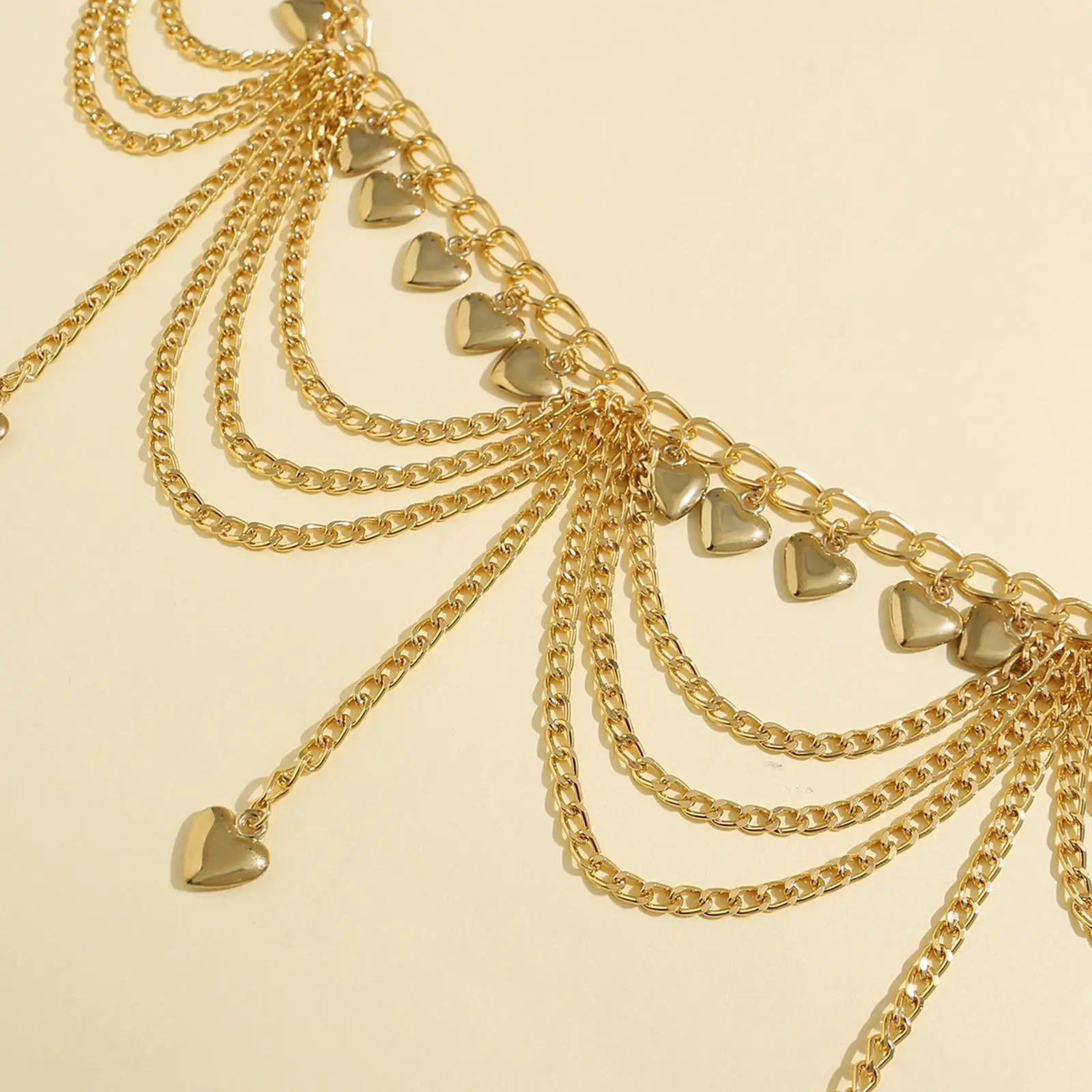 سلسلة الخصر المعدنية للنساء حزام على شكل سلسلة قابل للتعديل موضة عادية الديكور سيدة البطن سلسلة للجينز سراويل الحفلات الملابس تنورة