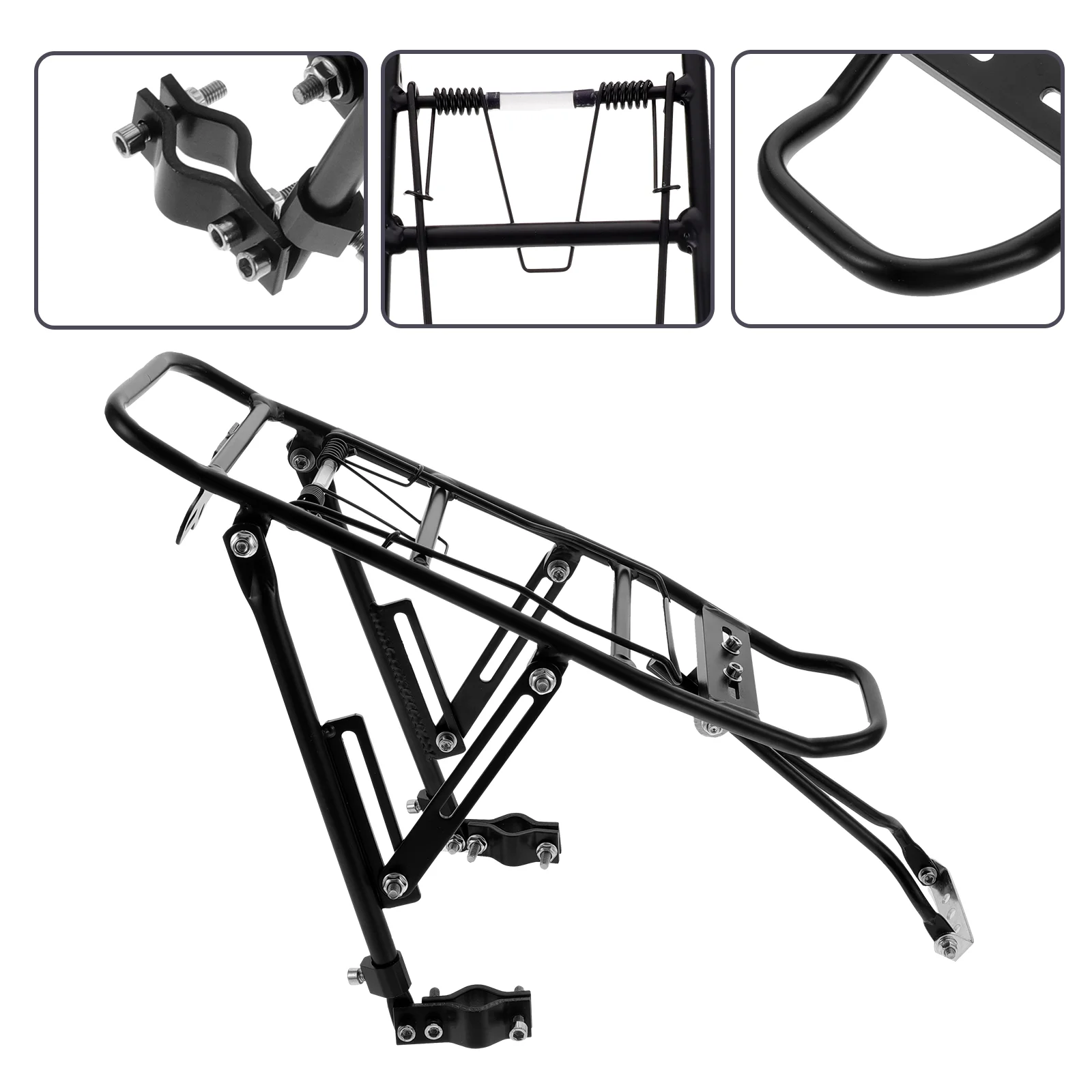 Simple Bike Carrier Rack Back Stand Mountain Bike Cargo Rack Bike Rear Shelf Luggage Carrier for Outside Outdoor